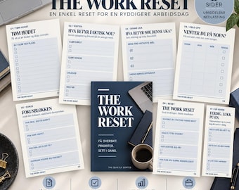 Norwegian Work Planner | Productivity & Work Reset Printable | Digital PDF