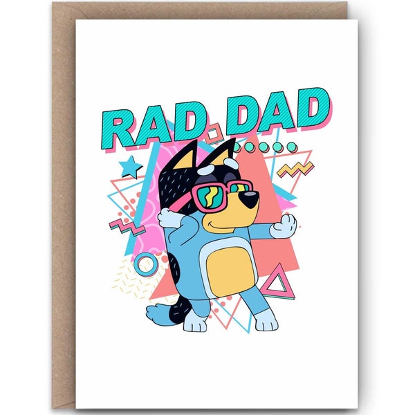 Rad Dad | Happy Fathers Day | Dad Card | Handmade | Encouragement | Blank cards | Greeting cards