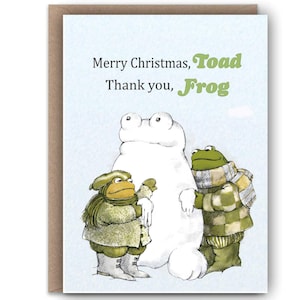 Merry Christmas, Toad | Frog and Toad | Friend Card | Birthday Card | Christmas Card | Blank cards | Greeting cards