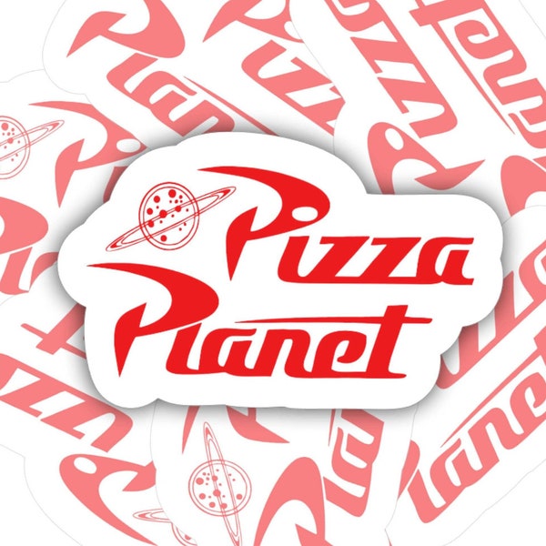 Pizza planet | Toy Story | vinyl sticker | Water bottle, Car, laptop, notebook sticker | Waterproof sticker