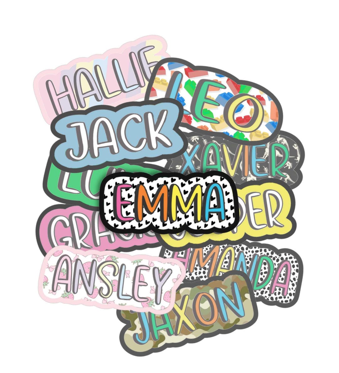 Name Label Sticker | Personalized | Vinyl Sticker | School | Water ...