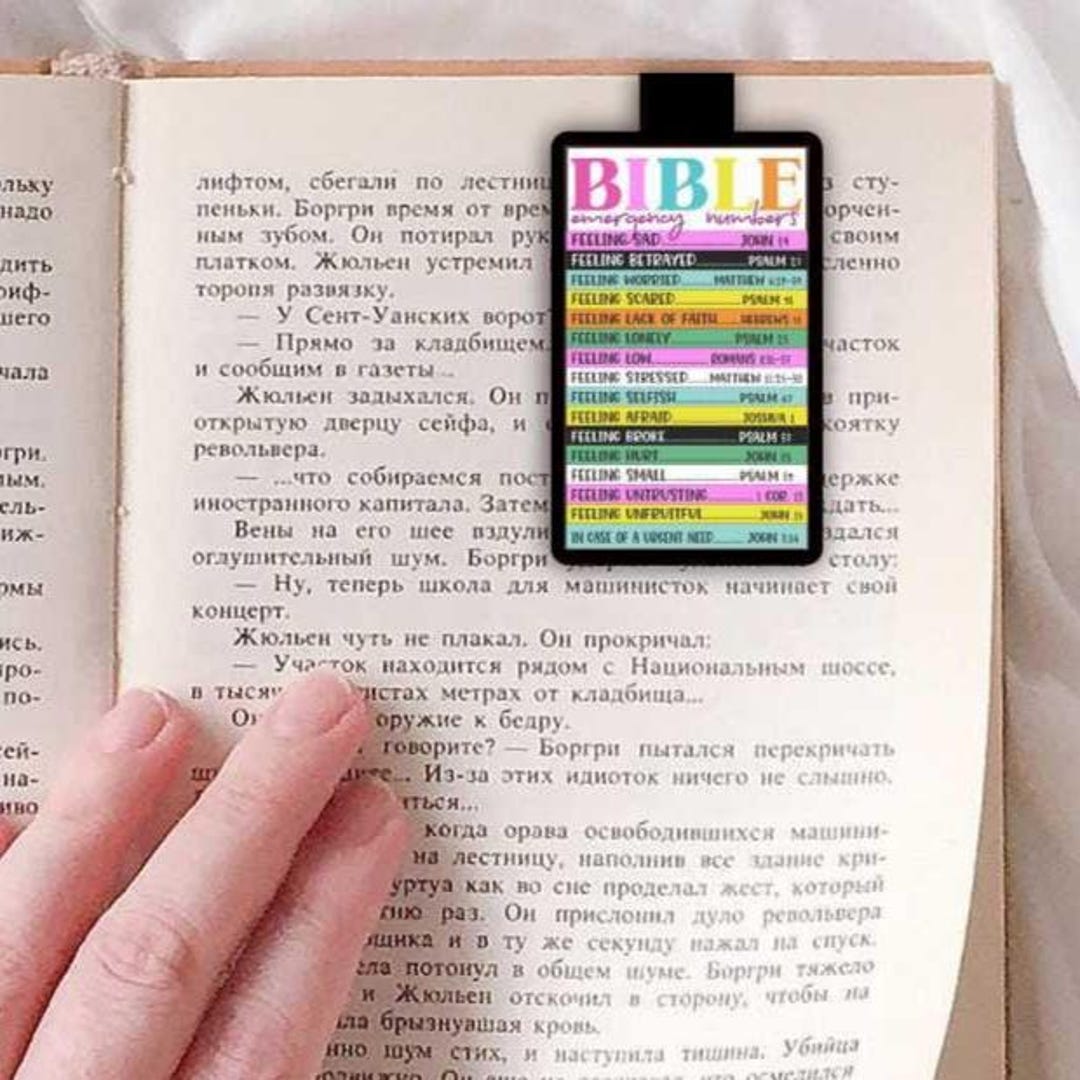 Emergency Scripture Magnets Bible Emergency Numbers | Scripture Page Marker | Vinyl Magnetic ...