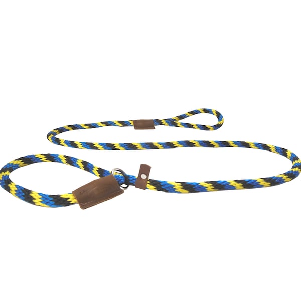 Warner braided rope British slip lead dog leash 6 ft.   MADE IN USA