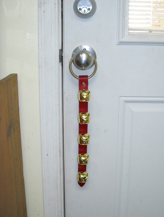 Items similar to Warner decorative Christmas door sleigh bell hanger (5