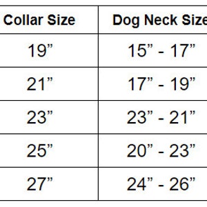 Warner Waterproof Dayglo dog collar with FREE custom engraved ID tag | Orange, pink, or purple SIZE CHART