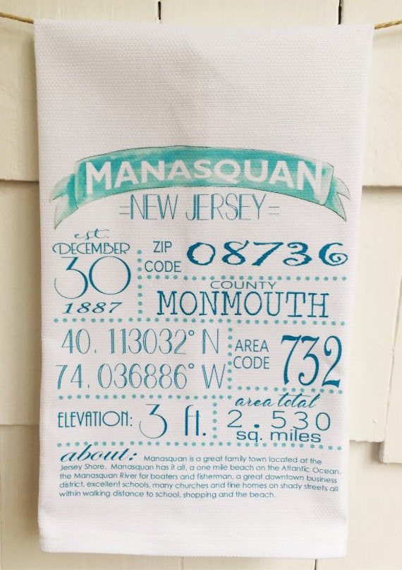 Manasquan Nj Town Stats Design Cotton Cloth Kitchen Towel Etsy Manasquan Nj Town Stats Design Cotton Cloth Kitchen Towel Etsy