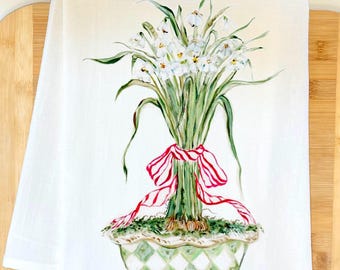 Paperwhites #4040 Flour Sack Kitchen Towel