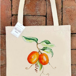 Kumquat #23 Large Canvas Tote Bag