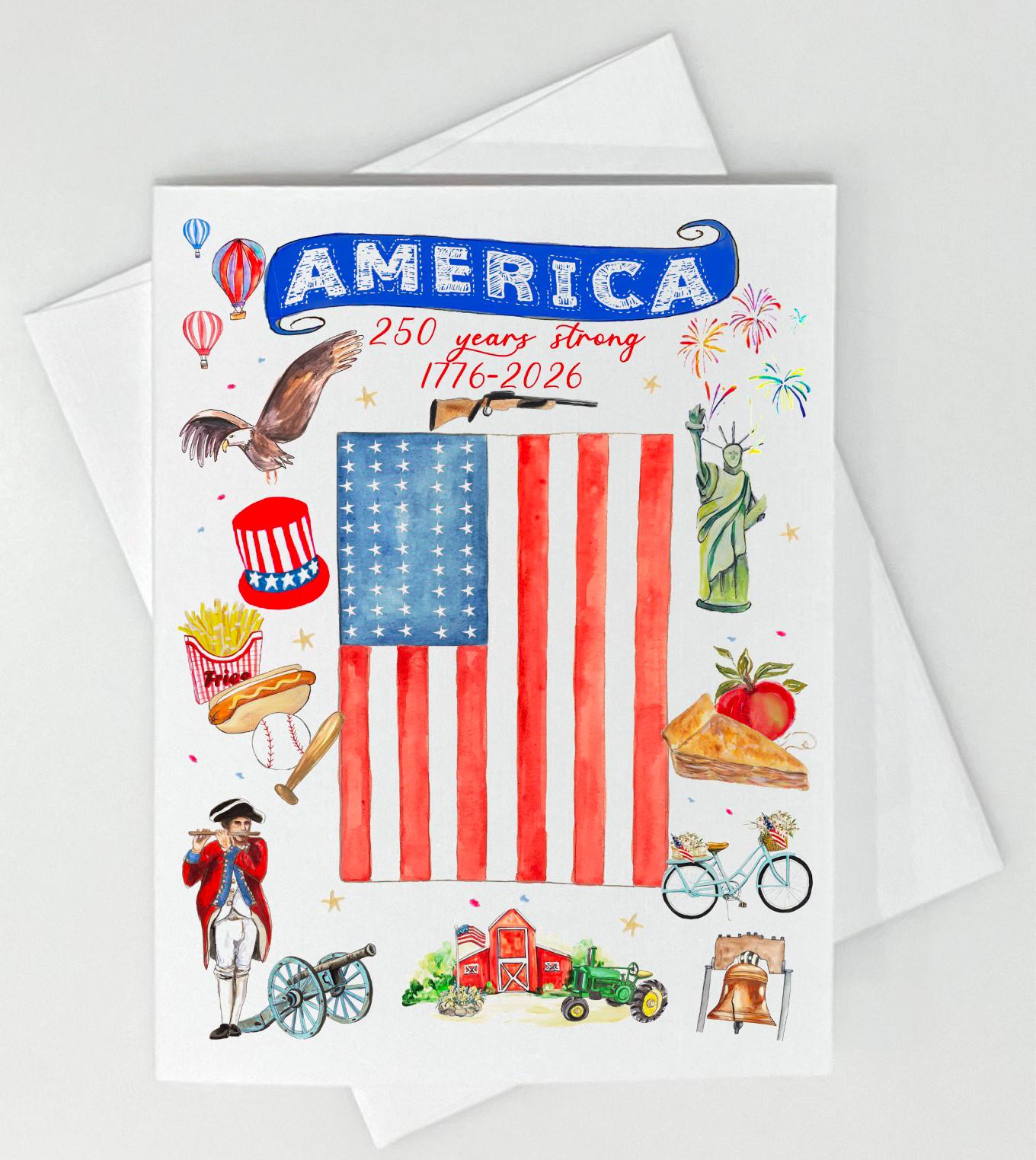 America 250 Cards - Etsy