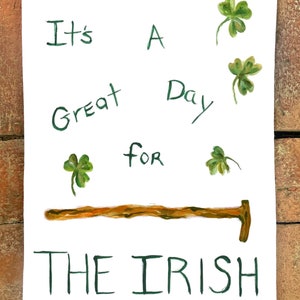 For the Irish #4065  Flour Sack Kitchen Towel