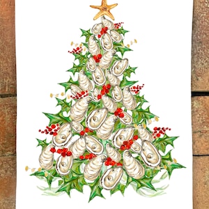 Oyster Berry Tree   #1145  Flour Sack Kitchen Towel