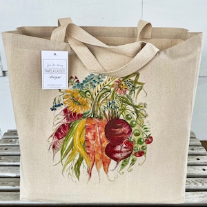 Morning Garden #87 Large Canvas Tote Bag