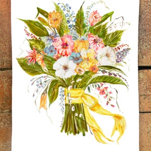 Spring Fever #8028  Flour Sack Kitchen Towel