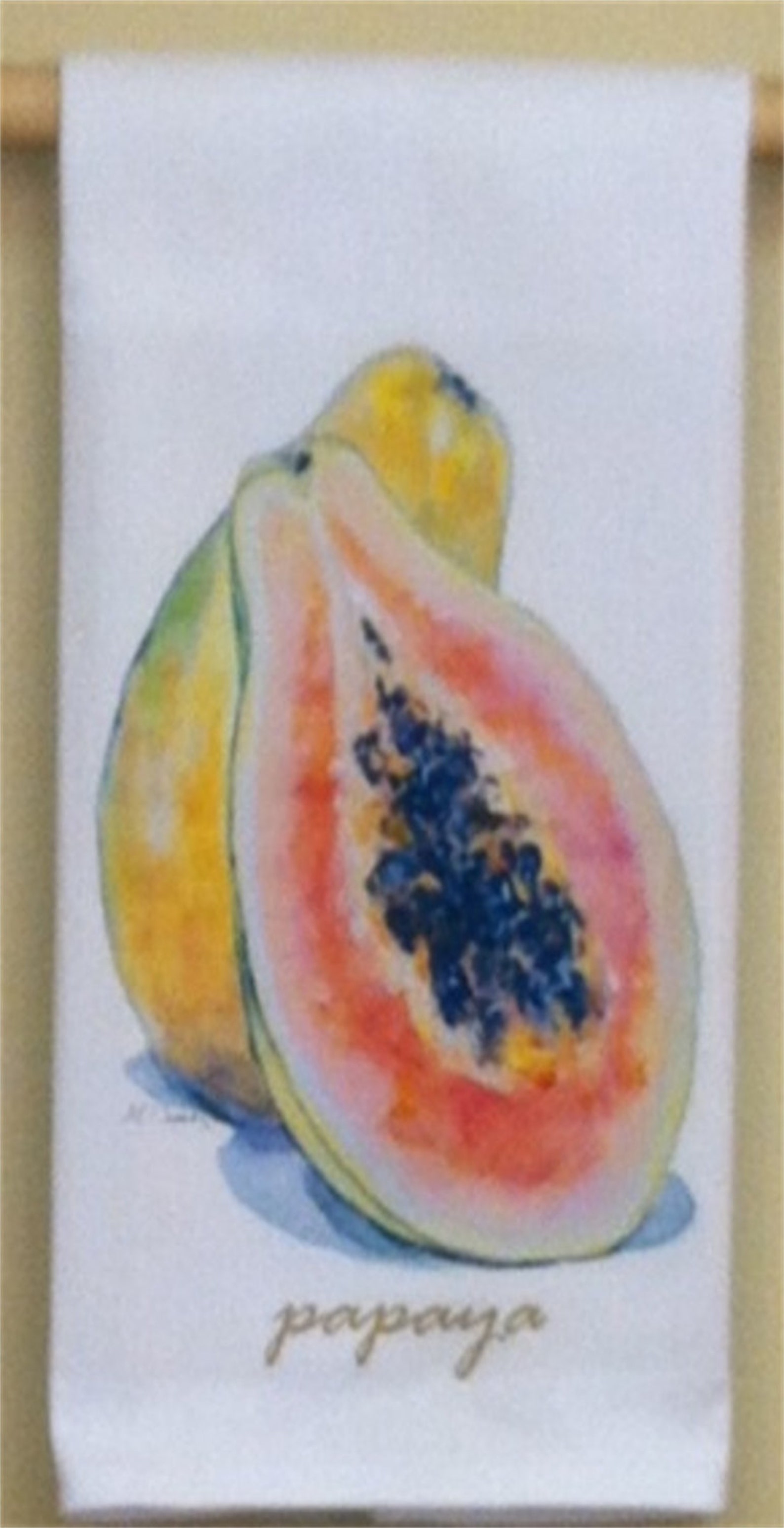Papaya Cotton Cloth Kitchen Towel Etsy