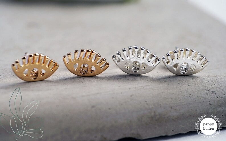 earrings evil eye earrings gold evil eye gift for her cute earrings, dainty earrings Evil eye earrings tiny stud earrings