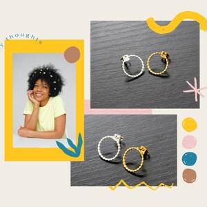 tiny round earrings, circle earrings, round dot earrings, gold dot earrings, tiny silver dot earrings, botanical earrings, wedding earrings