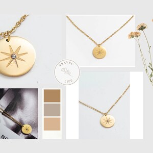 Celestial jewelry North star necklace Star necklace Gift for her Polaris necklace Celestial necklace Dainty necklace north star pendant