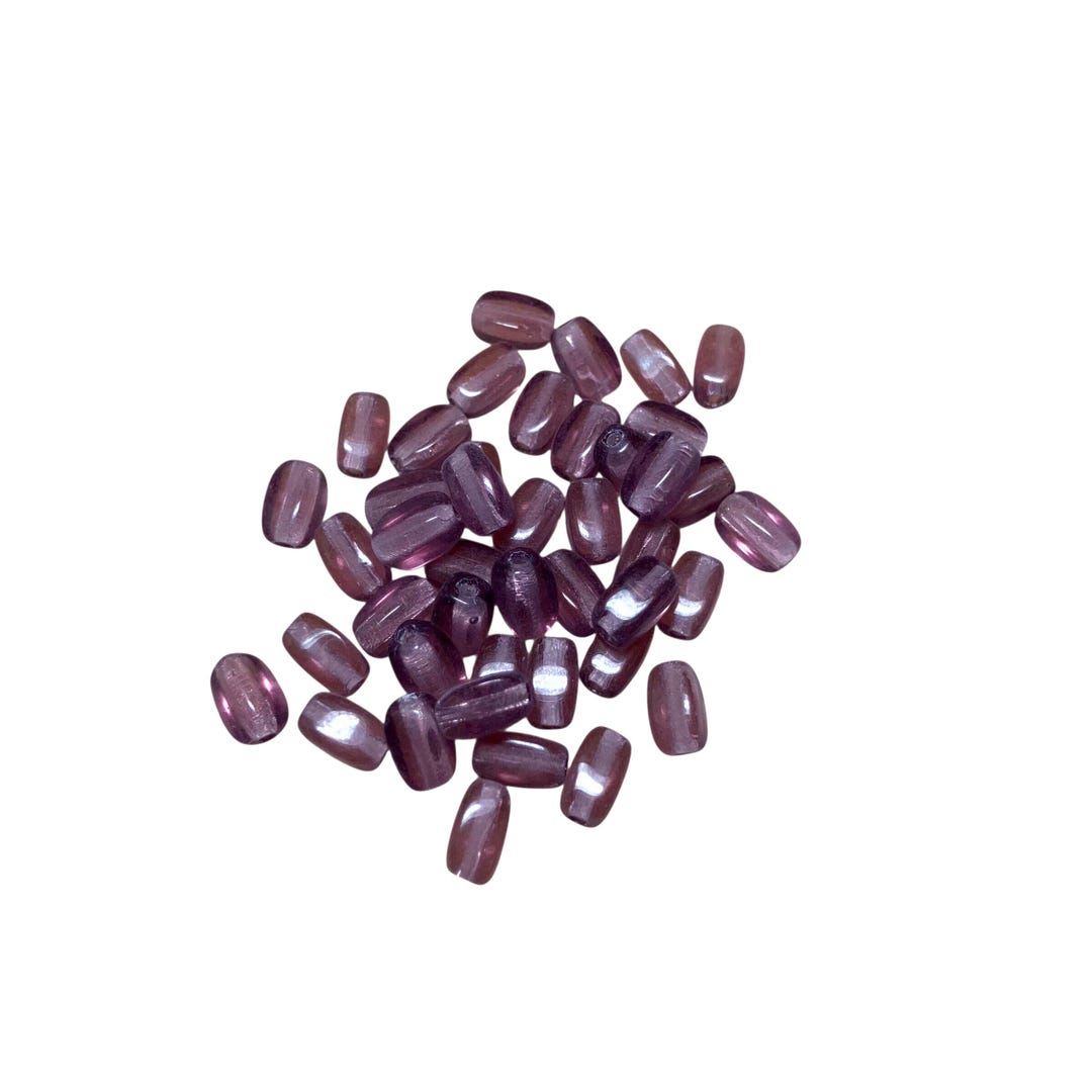 Dark Amethyst - Rice Beads - Etsy