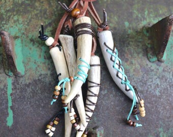 Naturally Shed Antler Pendant Necklace
