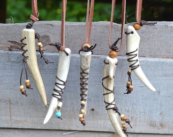Naturally Shed Deer Antler Pendant