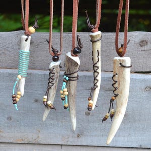 Naturally Shed Deer Antler Pendant