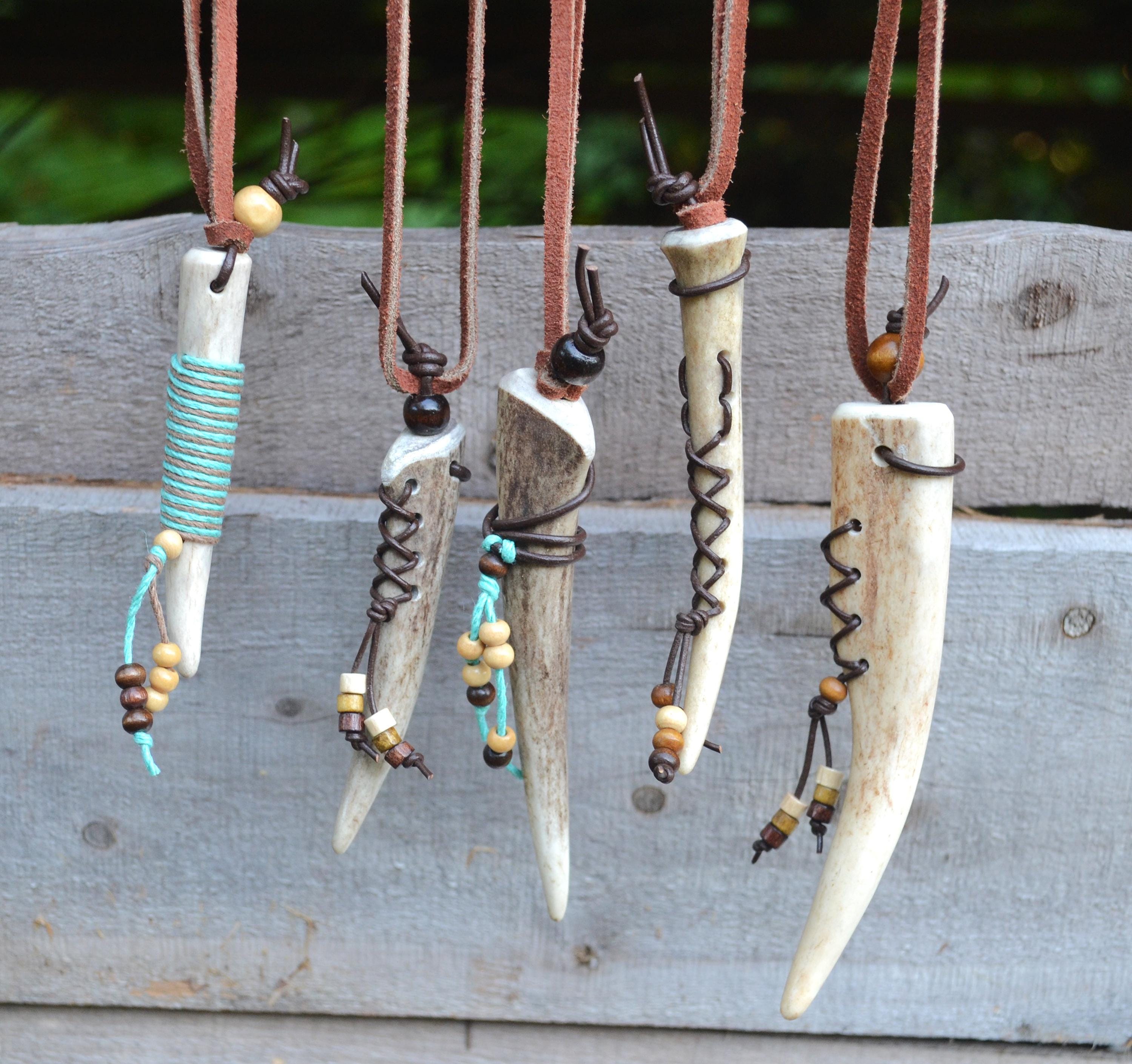 Naturally Shed Deer Antler Pendant