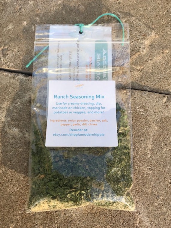 Ranch Seasoning Mix Packet Etsy