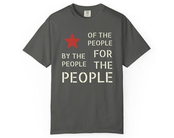 Camiseta "Del pueblo, por el pueblo" / Camiseta gráfica cívica vintage