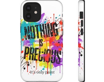 Funda para teléfono "Nada es precioso" / Arte abstracto colorido, funda protectora (iPhone, Samsung, Pixel)