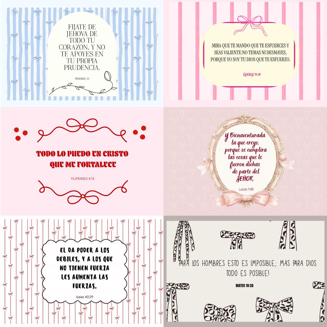 Textos Con R 12 Tarjetas con versículos de la Biblia para mujeres de 4x6 - Etsy España
