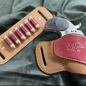 Avenger Style Holster/Ammo Holster SET for Bond Arms &quot;Grizzly (RH)