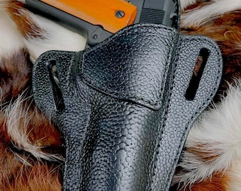 1911 Commander Holster Pebble Grain Black