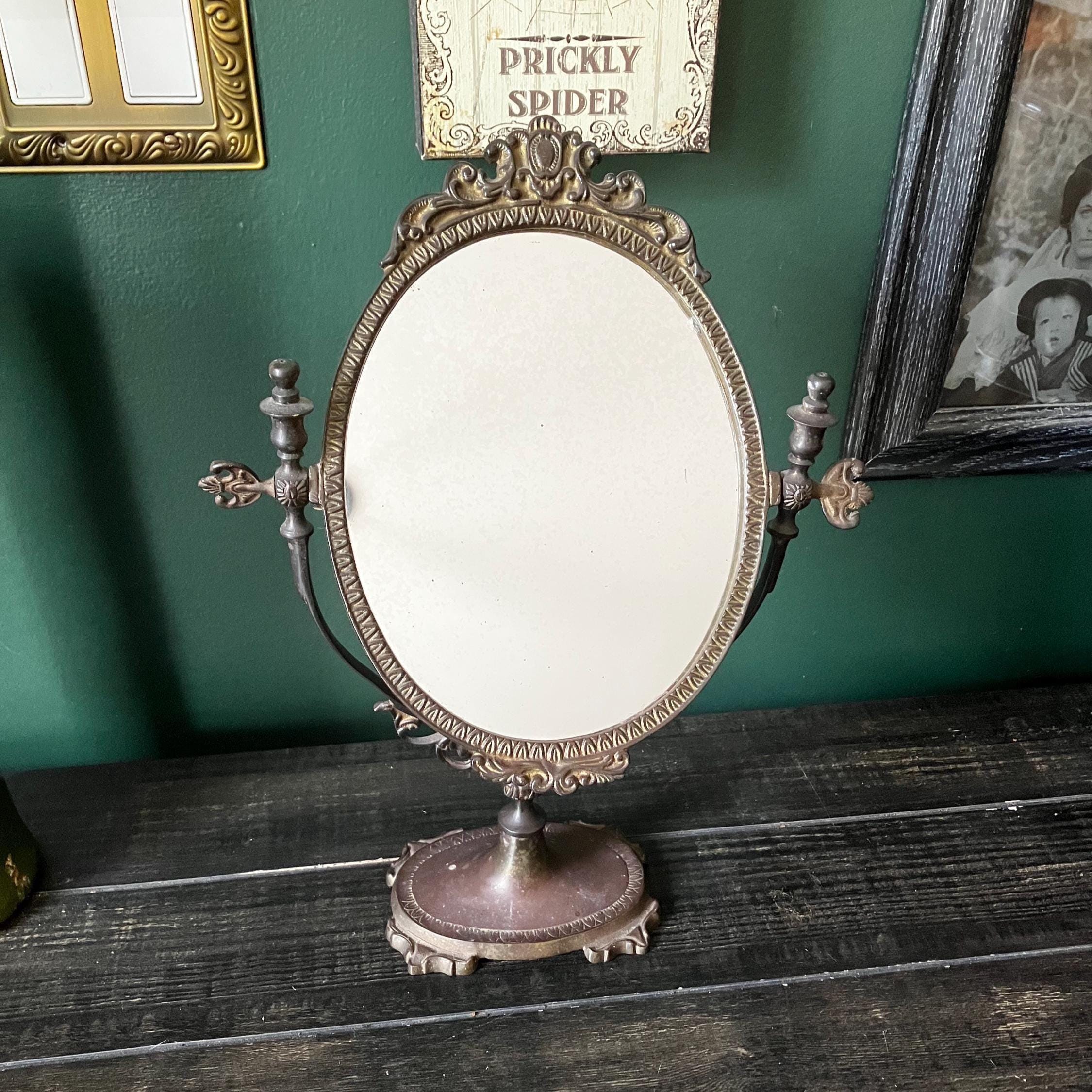 【ヴィンテージ ミラー MADE IN INDIA】 Antique Indian Mirror - Etsy