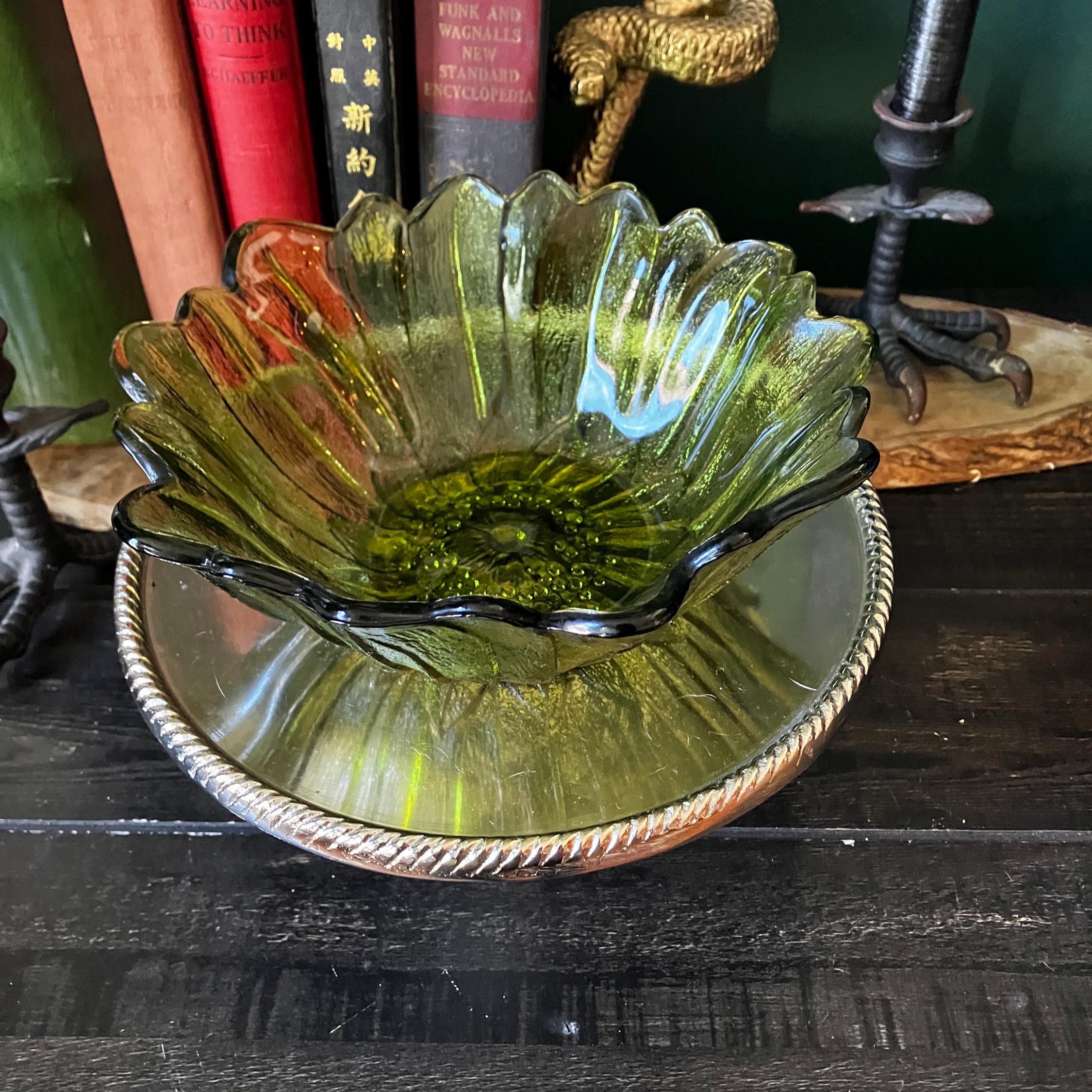 Green Indiana Glass - Etsy
