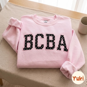Broderad BCBA-applikationströja, ABA-terapeutskjorta, beteendeanalytikerskjorta, autismgåva