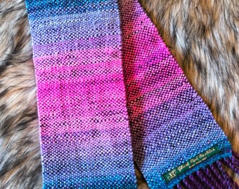Cotton Candy Handwoven Scarf
