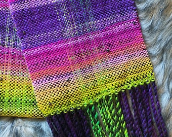 Neon Daydreams Handwoven Scarf