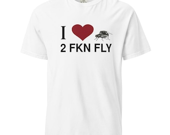 T-shirt unisexe épais teint en pièce