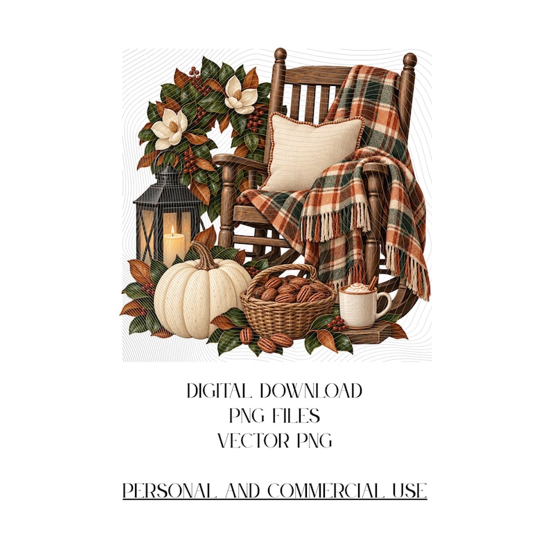 Southern Fall R Southern Thanksgiving Clipart Bundle, Fall Food PNG Illustrations ...