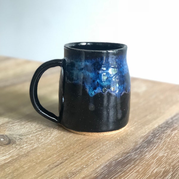 Galaxy mug, pottery mug, stoneware mug, ceramic coffee mug