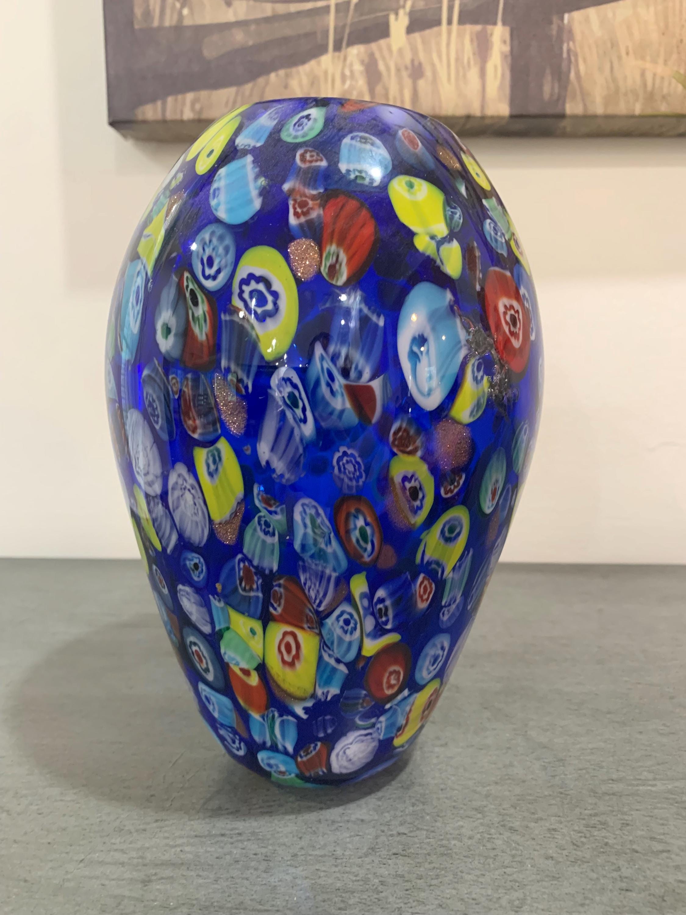 Murano Millefiori Glass Vases - Etsy