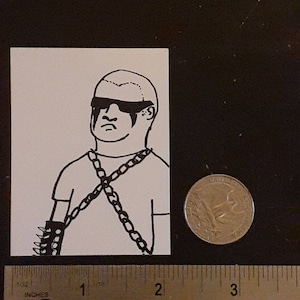 War metal Bobby Hill Sticker