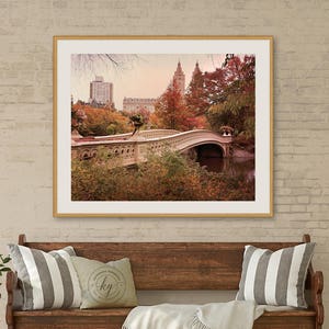 NYC Photography Fall Foliage Photo Central Park in Fall Bow - Etsy