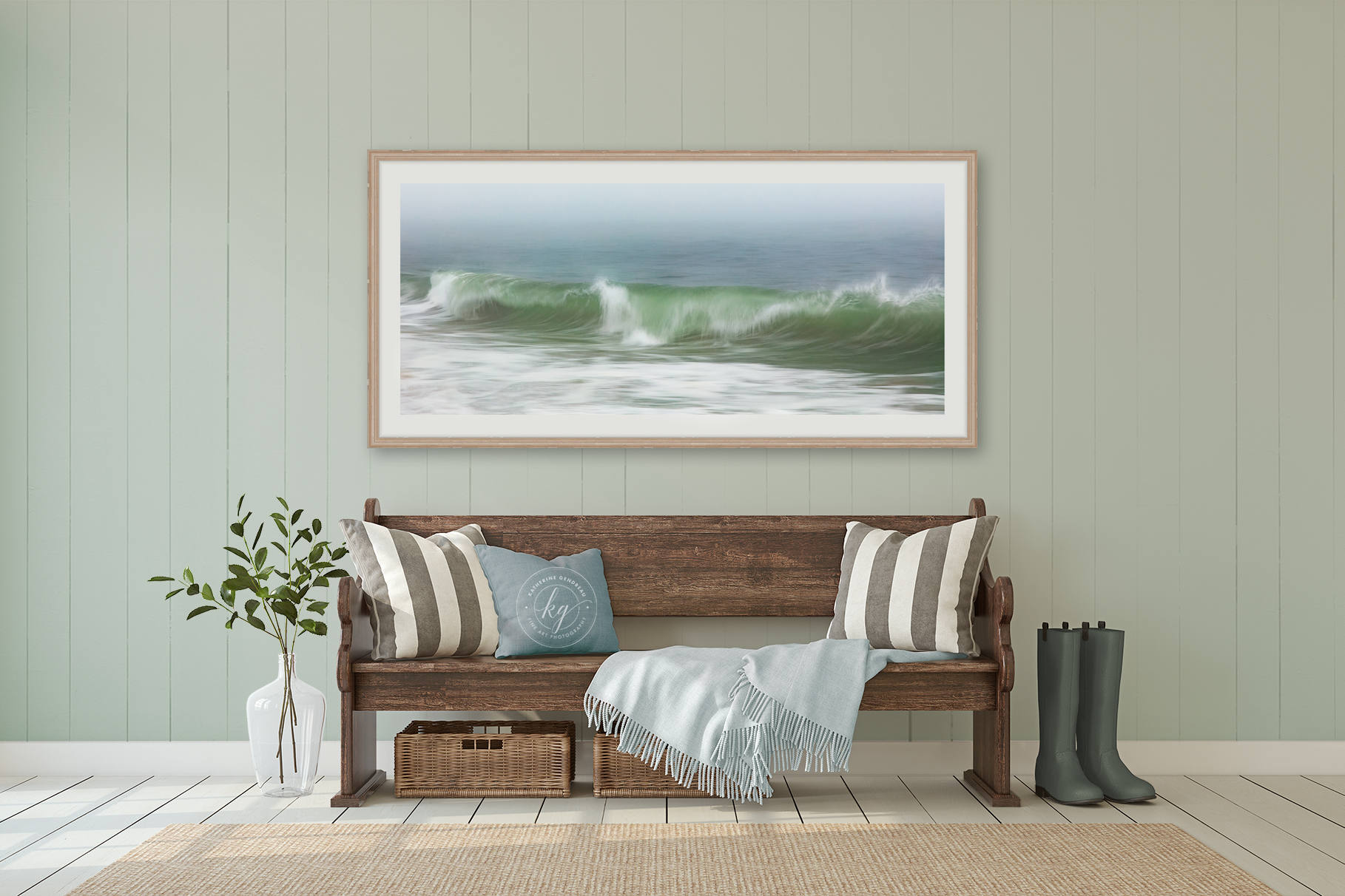 Framed Abstract Ocean Art Panoramic Seascape Photo Nautical Etsy