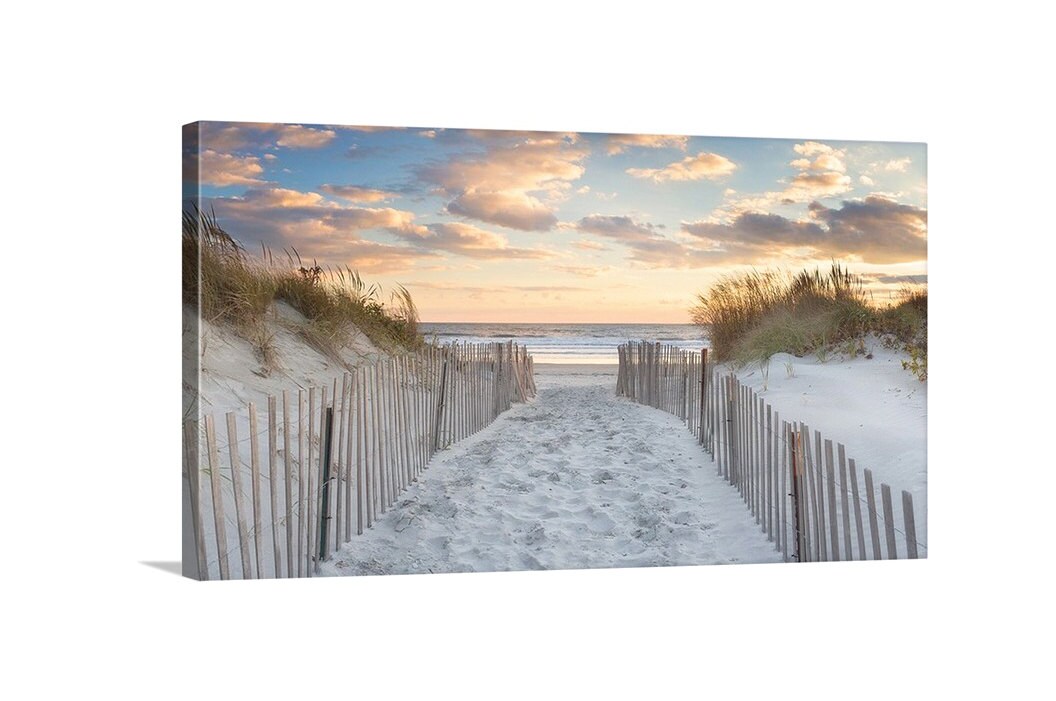 Large Canvas Beach Wall Decor Coastal Print Dunes Etsy