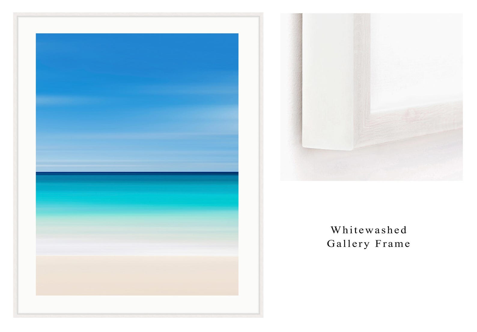 Large Framed Art Beach Decor Abstract Seascape Photography Etsy