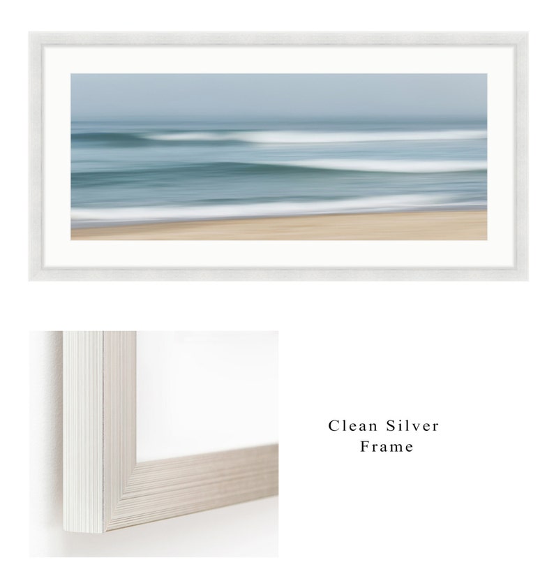 Framed Ocean Beach Artwork Coastal Seascape Photography Etsy