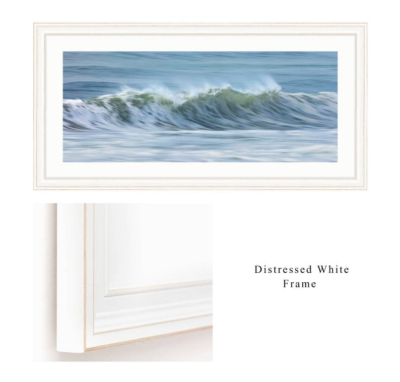 Coastal Framed Art Ocean Wave Panorama Panoramic Sea Etsy