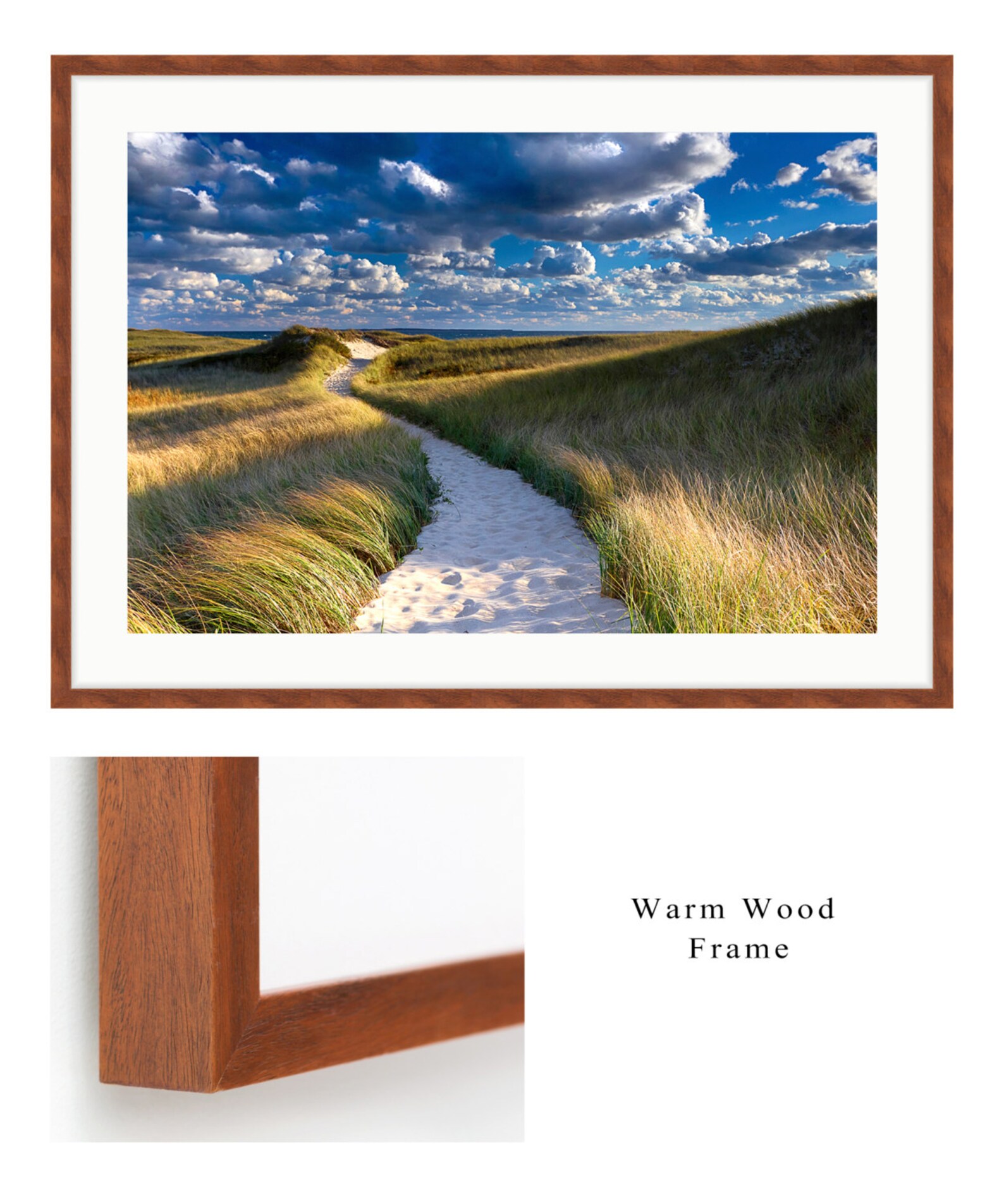 Large Framed Beach Photo Wall Art Beach Decor Martha's Etsy