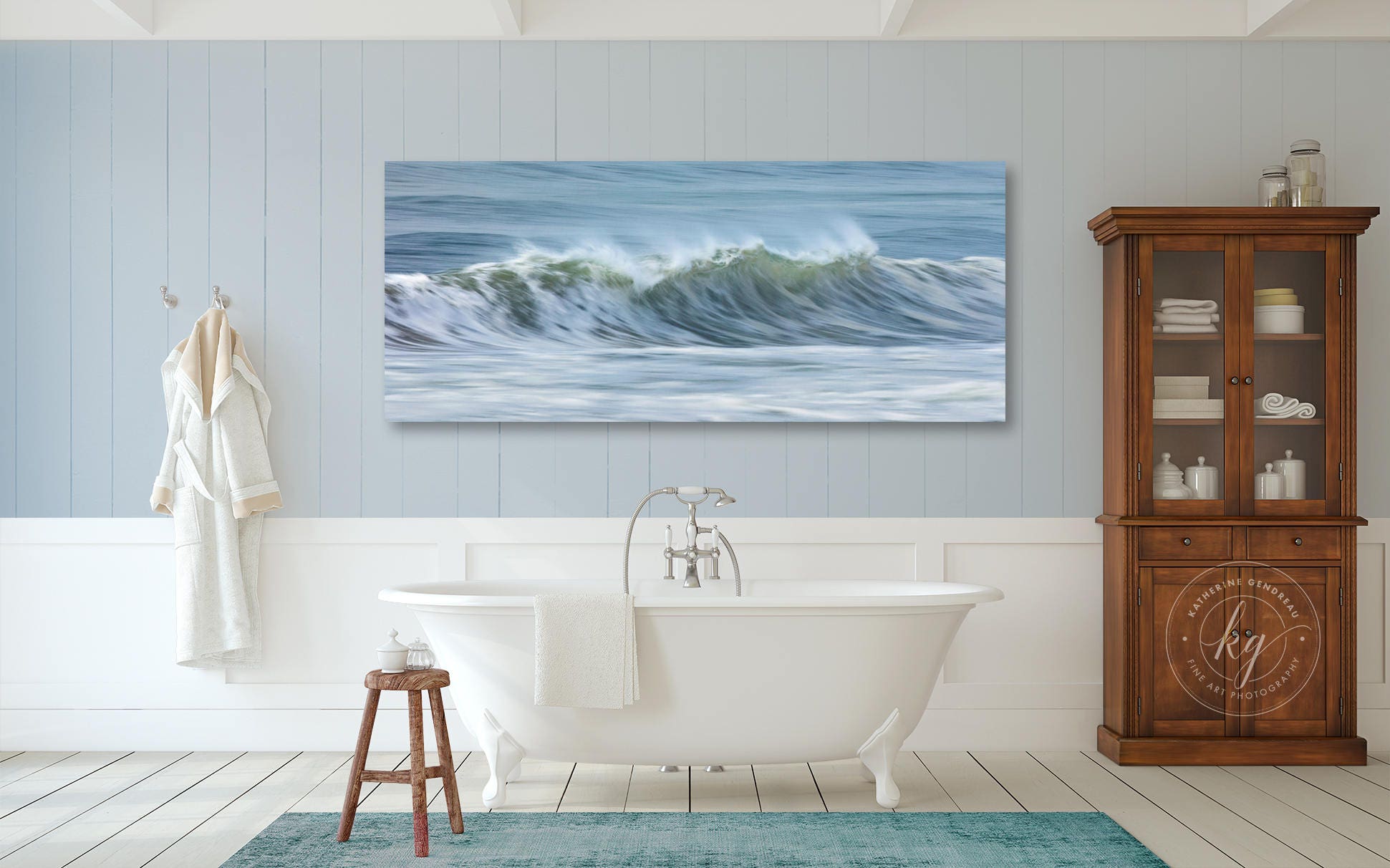 Coastal Metal Wall Decor Nantucket Abstract Ocean Waves Etsy